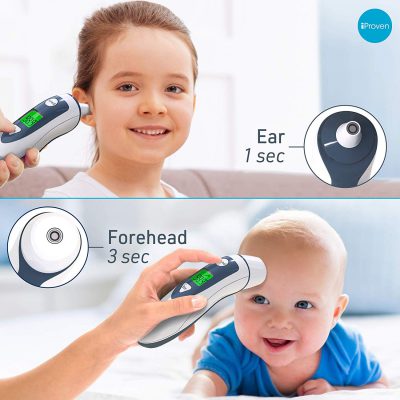 מד חום משולב לתינוק גם באוזן וגם במצח ללא מגע